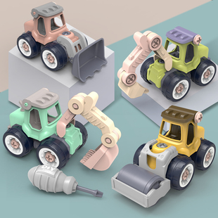 儿童动手拆卸组装玩具车拧螺丝工程车拆装套装益智宝宝3男孩2-6岁