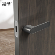 意式极简室内磁吸静音生态门锁，木门卧室家，用房门锁现代简约门把手