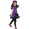 严选万圣节儿童服装女巫，表演演出化装舞会服饰，小女孩紫色蝙蝠裙