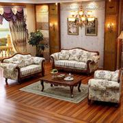 欧式布艺沙发田园美式实木，沙发简欧古典大小，客厅户型组合可拆洗