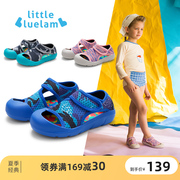 小蓝羊童鞋夏季男童，凉鞋女童包头凉鞋，防滑软底透气儿童沙滩鞋