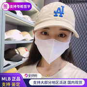 韩国MLB帽子NY洋基队鸭舌帽LA弯沿LA棒球帽春夏男女防晒大标