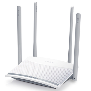 fast迅捷fw325r4天线300m无线路由器wifi，家用穿墙信号放大四天线，百兆端口网线办公小户型千兆