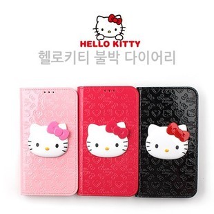 韩国hellokitty适用于三星s4手机保护壳，i9500保护套i959翻盖皮套