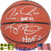 美国凯尔特人，加内特皮尔斯联合亲笔签名带铭文，威尔胜篮球