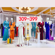 309-399班小雪高端原创设计师品牌，女装重工刺绣，中长款鹅绒羽绒服