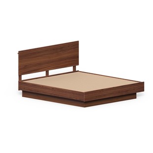欧式全实木悬浮床，北美黑胡桃木箱体，床收纳储物双人床储物床高箱床