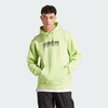 Adidas阿迪达斯男士运动卫衣抓绒连帽长袖户外套头衫春秋柠檬绿
