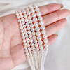 天然淡水珍珠近圆珠散珠子手工diy珍珠手链项链饰品串珠材料配件