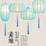 新中式灯笼火锅店茶室餐厅装饰四件套带灯泡防水户外灯笼古风灯