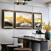 客厅装饰画美式沙发背景墙壁画现代简美挂画玄关金山油画欧式