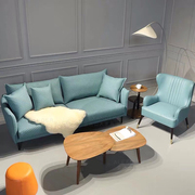 简约现代北欧布艺沙发组合可拆洗小户型客厅整装三人四人位