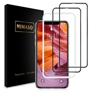 日本nimaso防指纹3d高清适用苹果iphone151413pro，max手机9h钢化膜抗污防摔防爆高透光(高透光)高灵敏(高灵敏)全屏贴膜神器