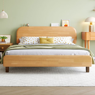 全实木儿童床男孩女孩床现代简约1.5米卧室，公主床1.2米家用单人床