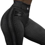 High waist stretch pants for women高腰弹力长裤运动女裤打底裤