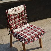 手工布艺餐椅垫椅背套件，含芯坐垫家用四季可用田园中式简约微瑕品