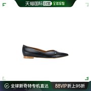 香港直邮潮奢malonesouliers女士，黑色尖头平底鞋