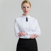 春秋女士长，短袖方领白衬衫，商务职业装女士衬衫