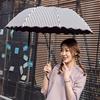 条纹晴雨伞两用折叠黑胶遮阳防晒太阳伞女学生日系文艺小清新创意