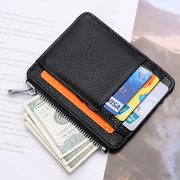 卡包男女小巧超薄真皮卡片包一片式，多卡位驾驶证卡套夹迷你零钱包