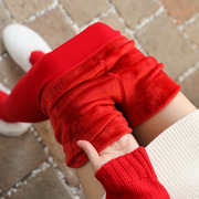 秋冬大红色打底裤新娘结婚外，穿保暖裤，加绒加厚女士本命年连裤袜