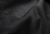 日本进口黑色细腻斜纹编织短顺羊绒顺毛羊毛面料设计师套装布料