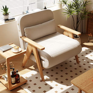 折叠沙发床两用多功能小户型客厅网红2024单人伸缩床实木1米2