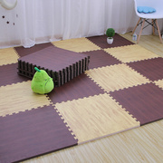 。水泥地直接铺家用地板，塑料加厚环保，味泡沫地垫隔音仿木纹拼图