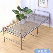 折叠床单人床床软床钢丝，床双丝弹簧铁床家用床，简易单人午休床加固