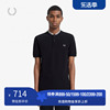 fredperry男士polo衫夏季休闲麦穗，刺绣短袖重磅宽松t恤上衣m4526