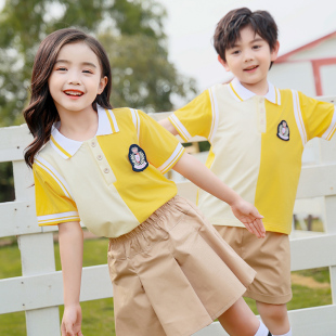校服套装小学生运动会班服夏季儿童学院风一年级幼儿园园服春秋装