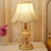 卧室台灯充电款，欧式复古触摸美式布艺2022长明灯结婚床头灯