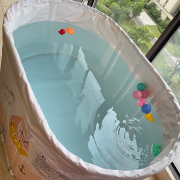 大号男孩婴儿游i泳池家用免充气免安装可折叠恒温支架宝宝游泳桶