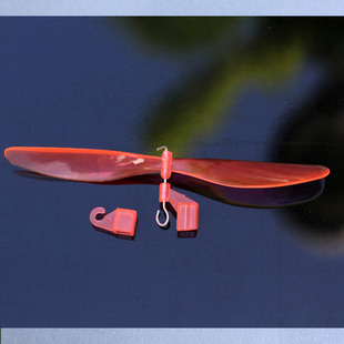 小号螺旋桨橡皮筋动力滑翔机直升机学生DIY航模配件手工ABS材质