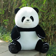 仿真大熊猫公仔抱枕创意可爱国宝毛绒玩具熊猫玩偶娃娃