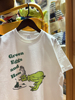 阿默的商店 vintage卡通趣味绿怪兽印花纯棉男女款短袖T恤情侣款