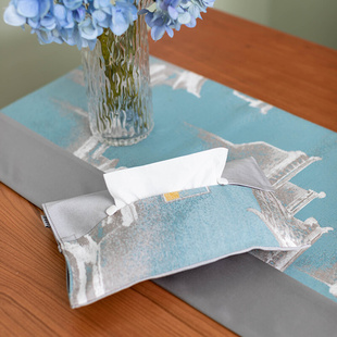 餐巾纸盒套纸巾盒新中式客厅布艺纸巾袋抽纸盒家用布艺收纳国风