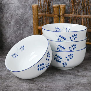 三环陶瓷日式餐具花之语散件家用碗碟盘鱼盘勺子瓷简约创意微波炉