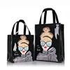 时尚pvc可定制印花手提购物袋休闲单肩女士包袋大容量防水便当包
