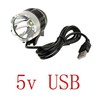 LED Headlamp XML-T6 USB headlight Bike Bicycle Light USB 5V