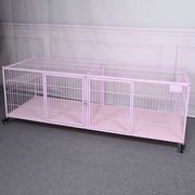 新猫笼子三层繁育展示养殖板寄养隔离宠物店，大型粉平板舒适猫舍品