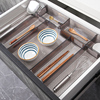 厨房抽屉收纳盒分隔橱柜餐具筷子叉内置家用组合整理盒分格神器