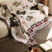 防猫抓沙发巾北欧ins风盖布全盖沙发垫套罩盖毯双面可用四季通用