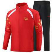 中国国家队运动服套装男女运动员，体育生训练武术，教练龙国服领奖服