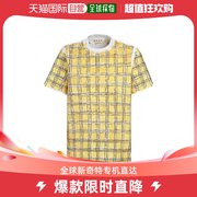 香港直邮潮奢 Marni 玛尼 男士不规则格纹T恤