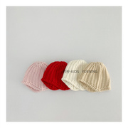 好货儿童毛线帽原宿风纯色冬季保暖宝宝防寒护耳帽个性百搭套头帽