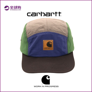 卡哈特carhartt软檐平沿帽复古拼色速干软顶鸭舌帽户外滑板运动帽