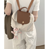 尼龙帆布双肩包包女2023潮，韩国休闲背包，学生上课大容量手提包