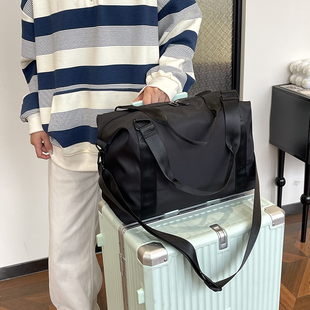 东诺大容量潮流时尚男女短途旅行包，手提单肩斜挎包，行李袋轻便简约