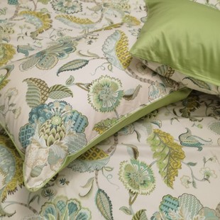 细腻挺括出口英国原单60支纯棉贡缎床单床笠被套枕套可定制